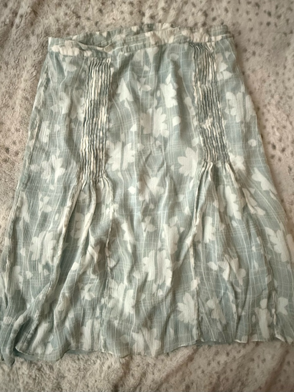 Soft Surroundings Floral Midi Skirt Size 16 Cottagecore Boho Flowy